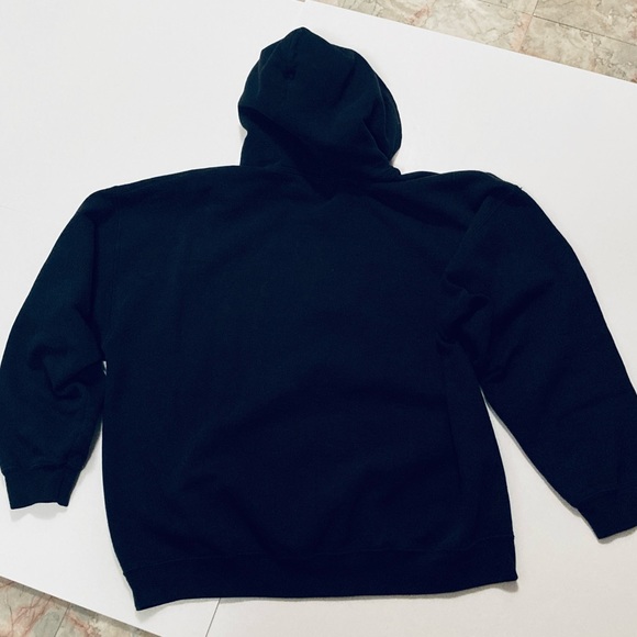 Vintage Gildan “That’s Outrageous” Thick Hoodie XL Black w/ Front Pocket - Picture 6 of 6